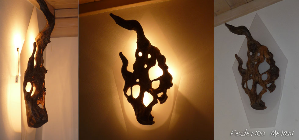 Federico Melani - oggetti e soggetti d'arte - foto gallery lampade, illuminazione